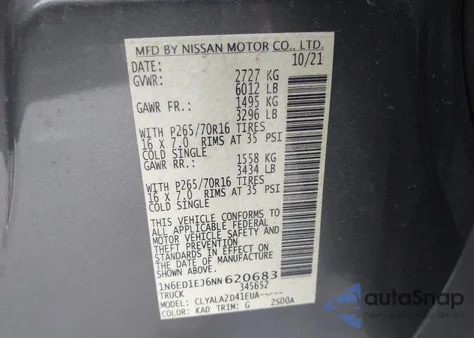 2022 Nissan Frontier S 4X2 from USA, damaged, VIN 1N6ED1EJ6NN620683